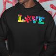 Love Puzzle Pieces Heart Autism Awareness Tie Dye Gifts Hoodie Unique Gifts