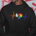 Lovely Lgbt Gay Pride Heartbeat Lesbian Gays Love Vintage Gift Hoodie Unique Gifts