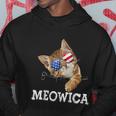 Meowica American Flag Cool Joke Cat Sunglusses 4Th Of July Hoodie Unique Gifts