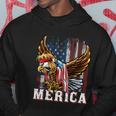 Merica Bald Eagle Mullet 4Th Of July American Flag Patriotic Meaningful Gift Hoodie Unique Gifts