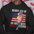 Merry 4Th Of July Biden Bike Bicycle Falls Off Funny Hoodie Unique Gifts