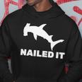 Nailed It Hammerhead Shark Hoodie Unique Gifts