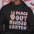 Peace Out Kindergarten Grade 2022 Happy Last Day Of School Cool Gift Hoodie Unique Gifts