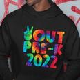 Peace Out Pregiftk 2022 Tie Dye Happy Last Day Of School Funny Gift Hoodie Unique Gifts