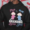 Pink Or Blue Grandma Loves Yougiftgender Reveal Gift Hoodie Unique Gifts