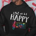 Put On A Happy Face Music Notes Funny Teacher Tshirt Hoodie Unique Gifts