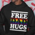 Rainbow Proud Lgbt Fathers Day Free Dad Hugs Gift Hoodie Unique Gifts