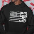 Raise Lions Not Sheep American Patriot Patriotic Lion Tshirt Men Hoodie Personalized Gifts