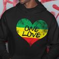 Rastafari One Love Vintage Jamaican Heart Hoodie Unique Gifts