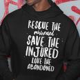 Rescue Save Love - Cute Animal Rescue Dog Cat Lovers Hoodie Funny Gifts