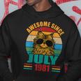 Retro Awesome Since July 1981 41St Birthday 41 Years Old Hoodie Funny Gifts