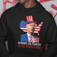 Running The Country Is Like Riding A Bike Anti Biden Hoodie Unique Gifts