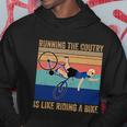 Running The Coutry Is Like Riding A Bike Joe Biden Vintage Funny Biden Hoodie Unique Gifts
