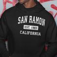 San Ramon California Ca Vintage Established Sports Design Hoodie Unique Gifts