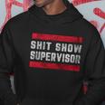 Shit Show Supervisor Sarcastic Distressed V2 Hoodie Unique Gifts