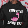 Sister Of The Birthday Girl Dinosaur Matching Family Party Hoodie Unique Gifts