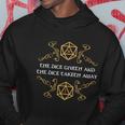 The Dice Giveth And Taketh Dungeons And Dragons Inspired Hoodie Unique Gifts