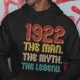 The Man The Myth The Legend 1922 100Th Birthday Hoodie Unique Gifts