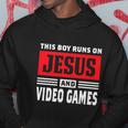 This Boy Runs On Jesus And Video Games Christian Hoodie Unique Gifts