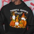 Three Cute Gnomes Halloween Pumpkin Autumn Fall Hoodie Personalized Gifts