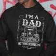 Trucker Truck Driver Fun Fathers Day Im A Dad And Trucker Vintage Hoodie Funny Gifts