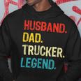Trucker Trucker Husband Dad Trucker Legend Truck Driver Trucker Hoodie Funny Gifts
