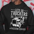 Trucker Trucker Support Lets Go Truckers Freedom Convoy Hoodie Funny Gifts