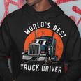 Trucker Worlds Best Truck Driver Trailer Truck Trucker Vehicle Hoodie Funny Gifts