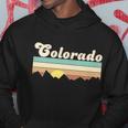 Vintage Colorado Mountain Sunset Hoodie Unique Gifts