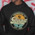 Vintage Promoted To Papa 2022 For New Papa First Time Retro Hoodie Unique Gifts