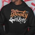 Vintage Spooky Vibes Halloween Novelty Graphic Art Design Hoodie Funny Gifts