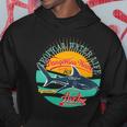 Vintage Tropical Water Life Dangerous Wave Hunter Shark Hoodie Unique Gifts