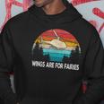 Wings Are For Fairies Funny Helicopter Pilot Retro Vintage Hoodie Unique Gifts