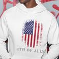 4Th Of July Usa Flag Vintage Distressed Independence Day Great Gift Hoodie Unique Gifts