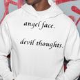 Angel Face Devil Thoughts V2 Hoodie Funny Gifts