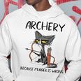 Archery Because Murder Is Wrong Cat Archer Men Hoodie Personalized Gifts