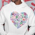 Heart Shaped Passport Travel Stamp Hoodie Unique Gifts