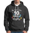 10Th Birthday Funny Gift Funny Gift This Girl Is Now 10 Double Digits Gift Hoodie