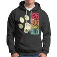 126 Dog Years Old Funny Dog Lovers 18Th Birthday Hoodie