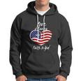 4Th Of July Funny Christian Faith In God Heart Cross Hoodie