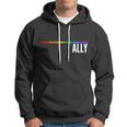 Ally Lgbt Support Rainbow Thin Line V2 Hoodie