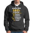Always Give A 100 At Work Funny Tshirt Hoodie