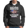 Back To Back Undefeated World War Champs Usa Flag Hoodie