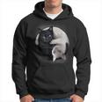 Black Cat And White Cat Yin And Yang Halloween For Men Women Hoodie