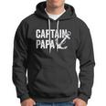 Captain Papa Pontoon Lake Sailor Fuuny Fishing Boating Hoodie