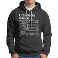 Cranberry Sauce Nutrition Facts Label Hoodie