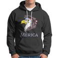 Eagle With A Mullet Merica 4Th Of July Usa American Flag Gift Hoodie