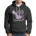 Fabulous & 40 Sparkly Shiny Heel 40Th Birthday Hoodie