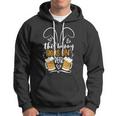 Funny Easter This Bunny Hops On Beer Hoodie