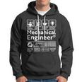 Funny Mechanical Engineer Label Hoodie